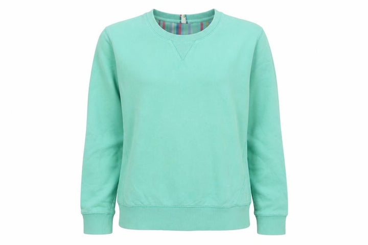 Joules Women Green UK 10 Pullover Crew Neck Cotton Sweatshirt