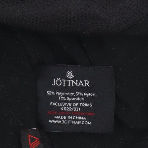 Jottnar Men’s Black M Full Zip Hooded Stretch Fleece Hoodie