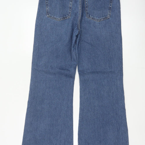 Marks and Spencer Women Blue UK 12 Regular Flared Stretch Jeans