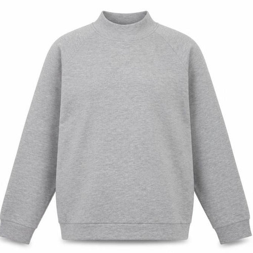 Reiss Men’s Grey M Quarter Zip High Neck Jersey Sweatshirt