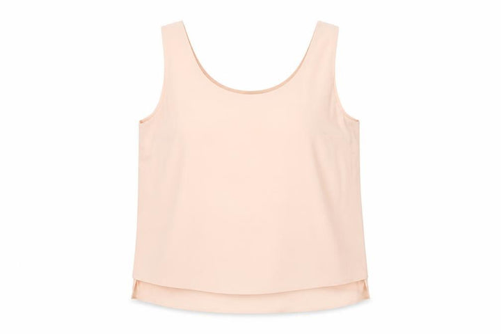 Front view of Dorothy Perkins Women Pink UK 22 Sleeveless Layered Camisole Blouse