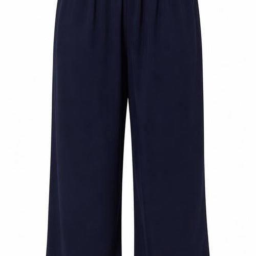 Marks and Spencer Women’s Navy Wide-Leg Trousers Size 16 Long