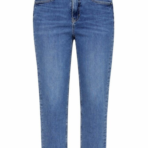Per Una Women’s Blue UK 12 Short Mid Rise Tapered Stretch Jeans