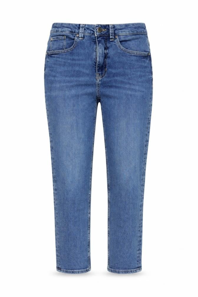 Per Una Women’s Blue UK 12 Short Mid Rise Tapered Stretch Jeans