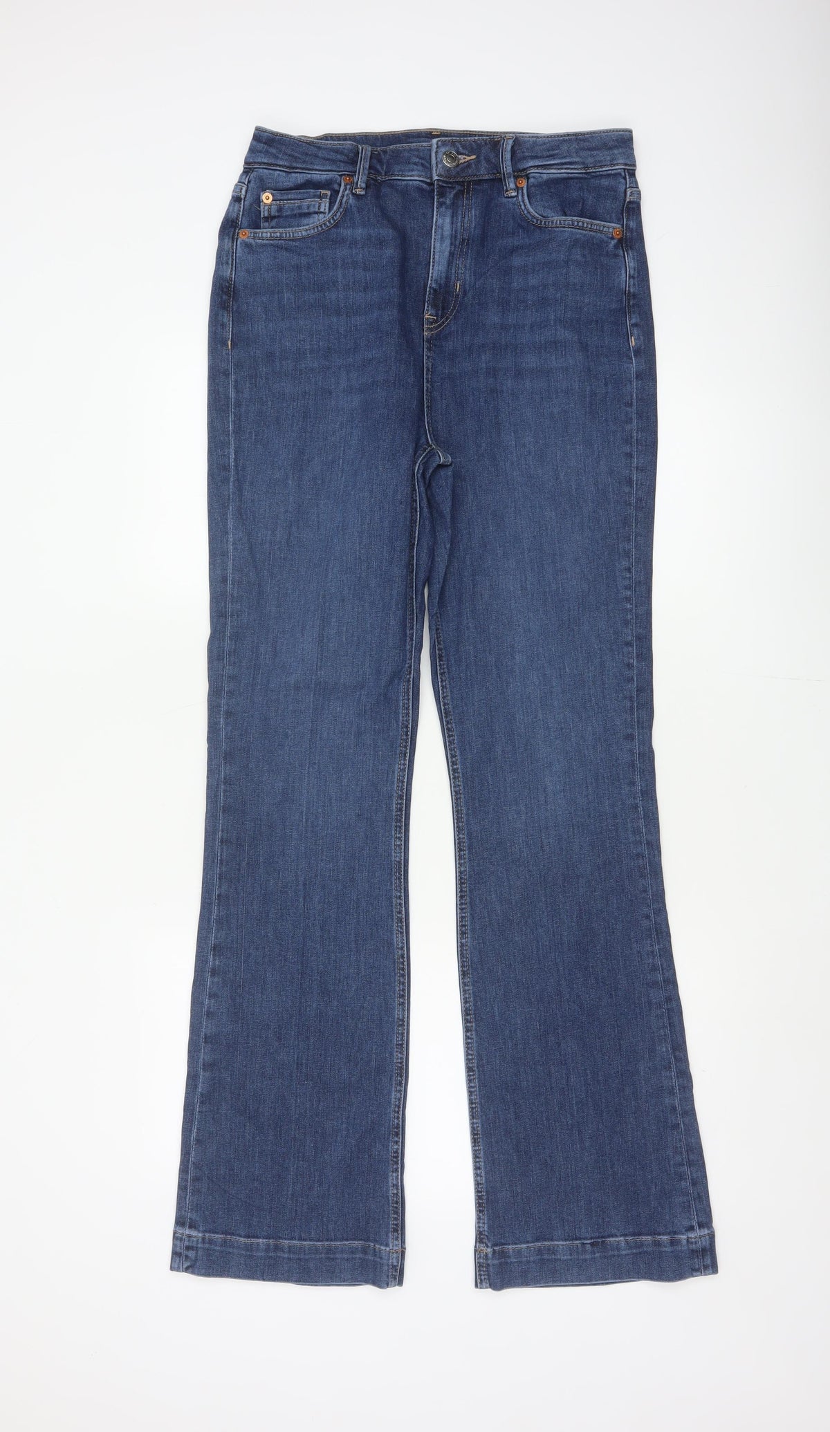 Marks and Spencer Women’s Blue UK 12 Long Bootcut Stretch Jeans