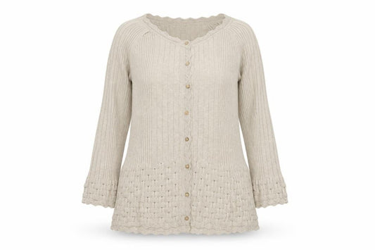 Per Una Women’s Beige Size 16 Ribbed Button Cardigan