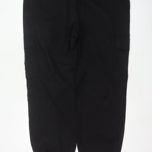 Marks & Spencer Men Black XL Cotton Stretch Cargo Jogger Trousers