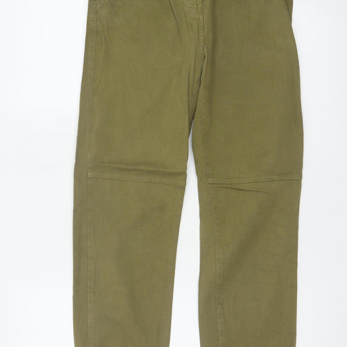 Bershka Women’s Green UK 4 High Rise Pleated Tapered Jogger Trousers