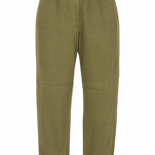Bershka Women’s Green UK 4 High Rise Pleated Tapered Jogger Trousers