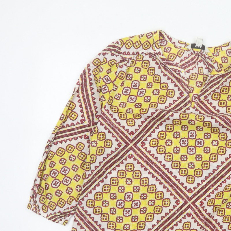 Additional view of Marks and Spencer Women Multicoloured, size 14, Bohemian V-Neck Blouse