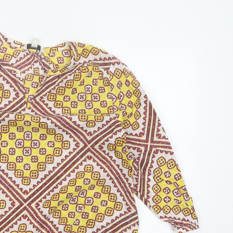 Additional view of Marks and Spencer Women Multicoloured, size 14, Bohemian V-Neck Blouse