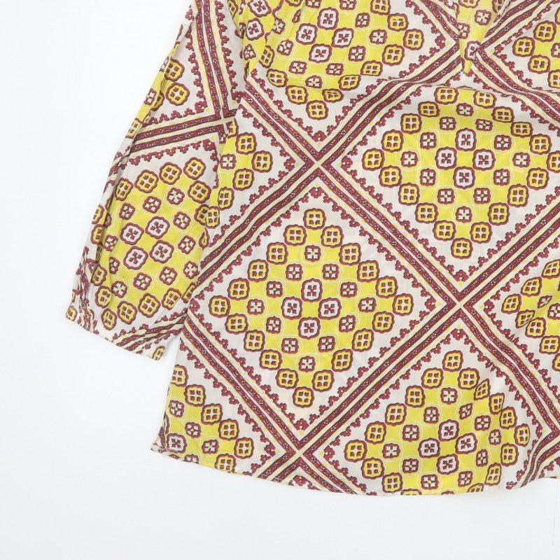 Additional view of Marks and Spencer Women Multicoloured, size 14, Bohemian V-Neck Blouse
