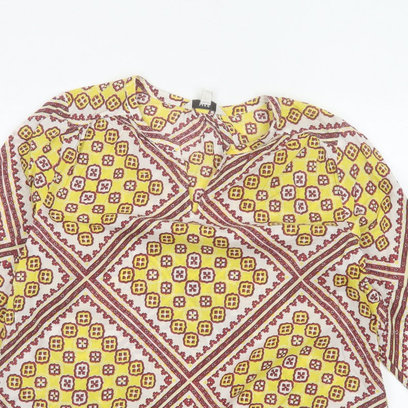 Additional view of Marks and Spencer Women Multicoloured, size 14, Bohemian V-Neck Blouse