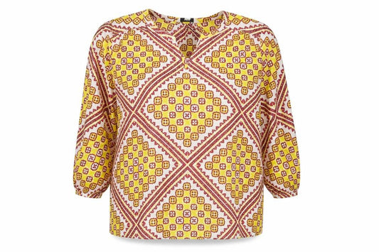 Marks and Spencer Women Multicoloured Size 14 Bohemian V-Neck Blouse