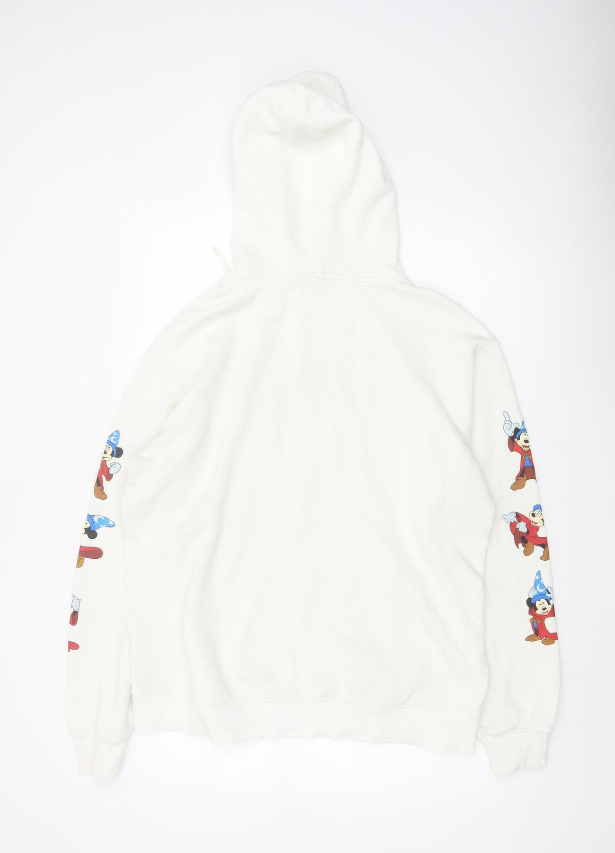 H&M Men’s Ivory L Disney Fantasia Mickey Graphic Pullover Hoodie