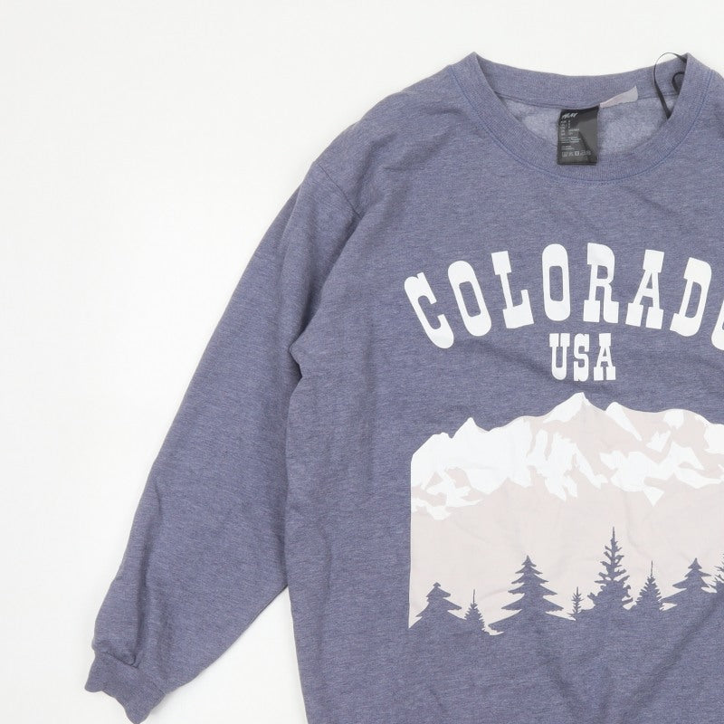 Additional view of H&M Women Grey S Colorado USA Graphic Fleece Sweatshirt Pullover