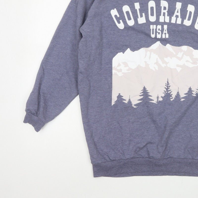 Additional view of H&M Women Grey S Colorado USA Graphic Fleece Sweatshirt Pullover