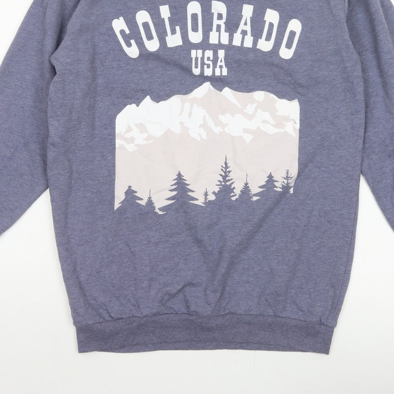 Additional view of H&M Women Grey S Colorado USA Graphic Fleece Sweatshirt Pullover