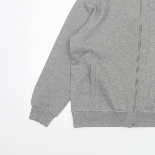 Bm Women’s Grey M Basic Full Zip Fleece Jacket with Pockets