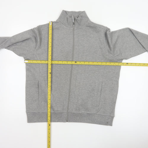 Bm Women’s Grey M Basic Full Zip Fleece Jacket with Pockets