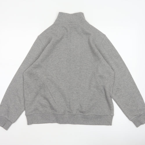 Bm Women’s Grey M Basic Full Zip Fleece Jacket with Pockets