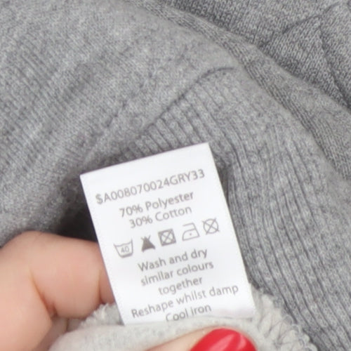 Bm Women’s Grey M Basic Full Zip Fleece Jacket with Pockets