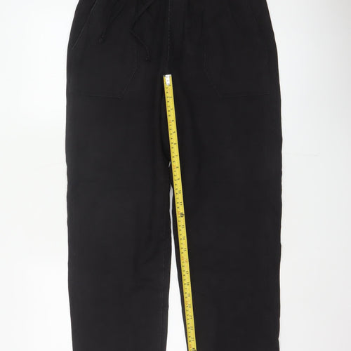 Marks and Spencer Women’s Black Size 12 Jogger Trousers Drawstring