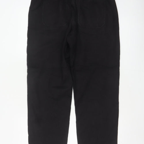 Marks and Spencer Women’s Black Size 12 Jogger Trousers Drawstring