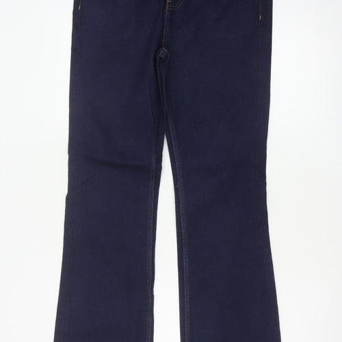 Marks and Spencer Women’s Blue UK 12 Regular Eva Bootcut Stretch Jeans