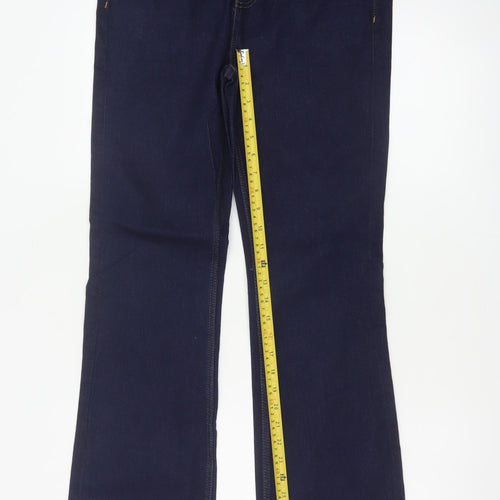 Marks and Spencer Women’s Blue UK 12 Regular Eva Bootcut Stretch Jeans