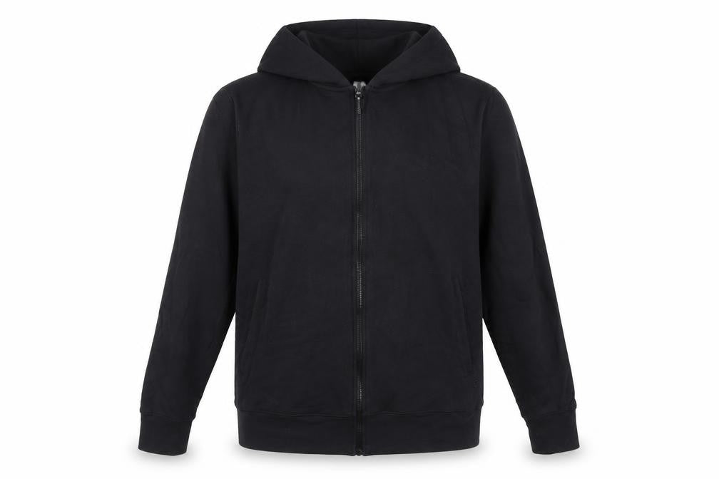 Marks and Spencer Women Black UK 12 Full Zip Hooded Cotton Hoodie
