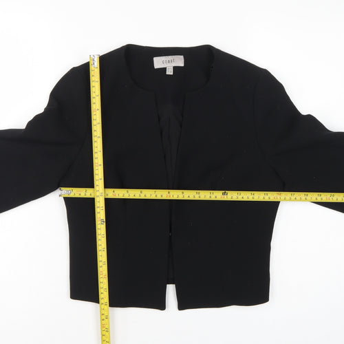 Coast Women’s Black UK 10 Tailored Lined 3/4 Sleeve Open Blazer