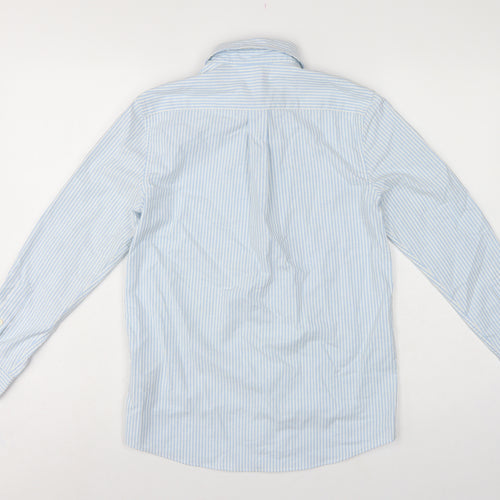 Vineyard Vines Boys Blue White Stripe M 12-13 Long Sleeve Shirt