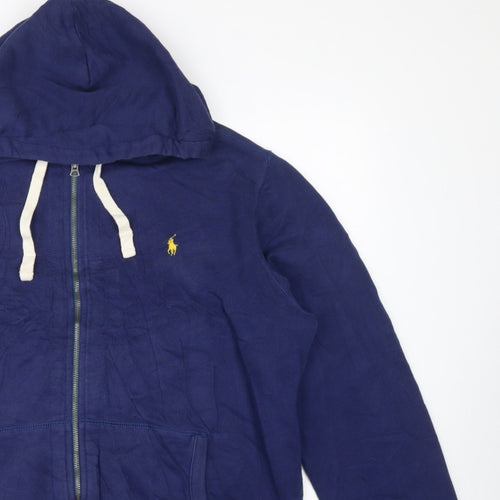 Polo Ralph Lauren Men’s Blue XL Full Zip Hooded Logo Hoodie