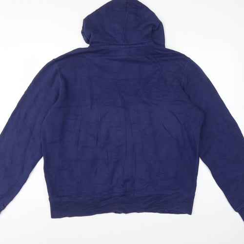 Polo Ralph Lauren Men’s Blue XL Full Zip Hooded Logo Hoodie