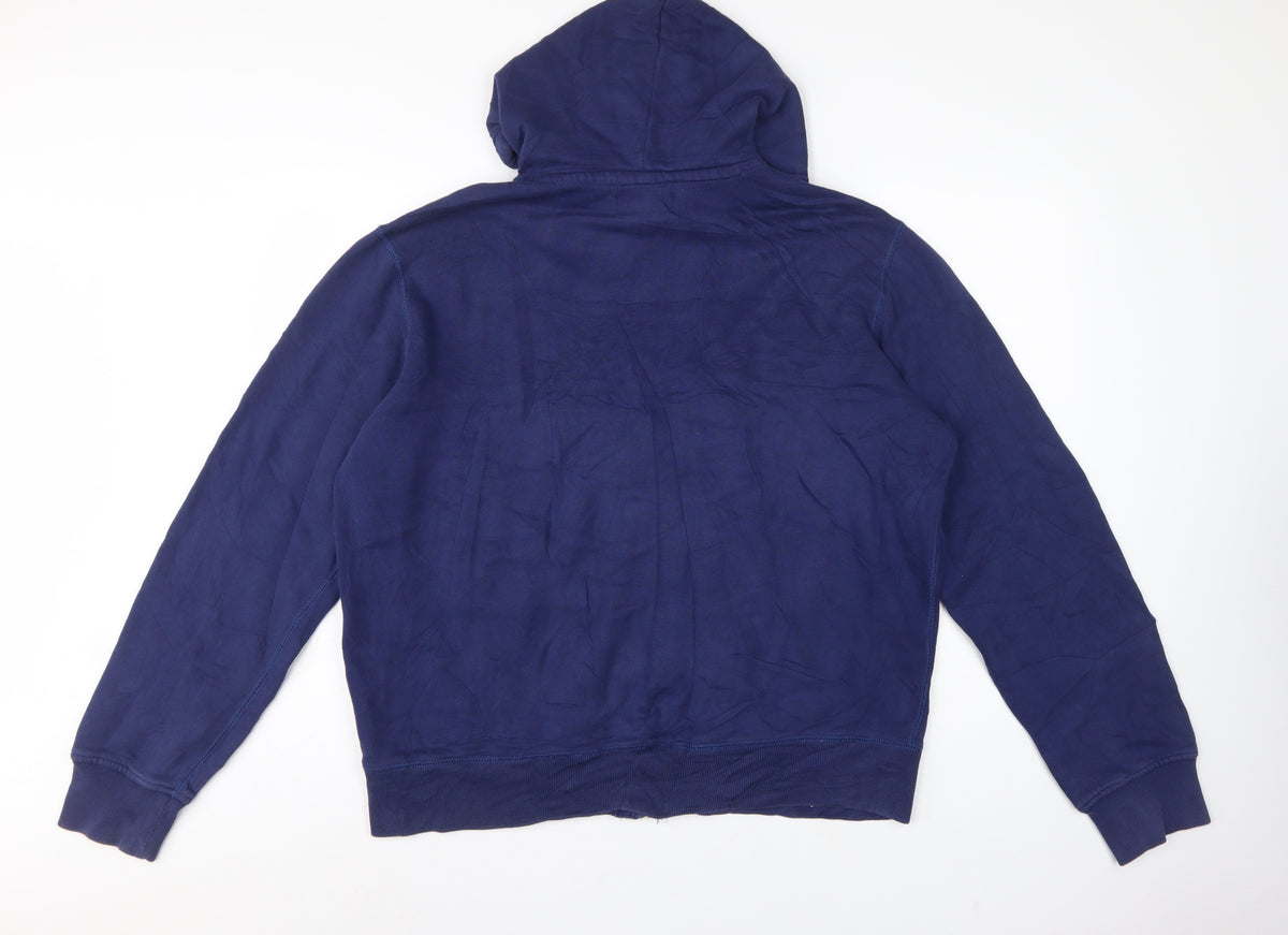 Polo Ralph Lauren Men’s Blue XL Full Zip Hooded Logo Hoodie