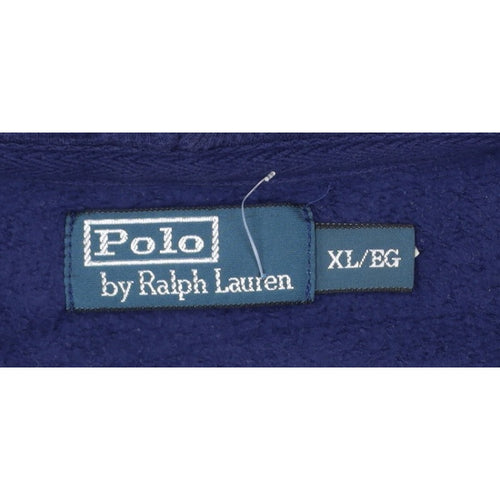 Polo Ralph Lauren Men’s Blue XL Full Zip Hooded Logo Hoodie