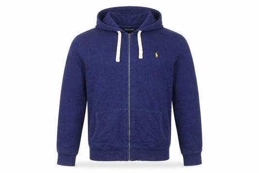 Polo Ralph Lauren Men’s Blue XL Full Zip Hooded Logo Hoodie