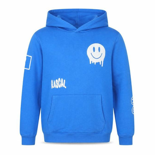 Rascal Boys Blue 13-14 Years Pullover Graphic Print Hoodie Fleece