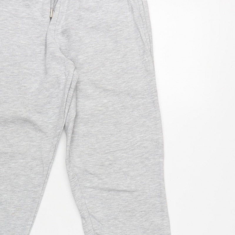 Collusion Women Grey Petite UK 8 Cuffed Jogger Sweatpants Drawstring