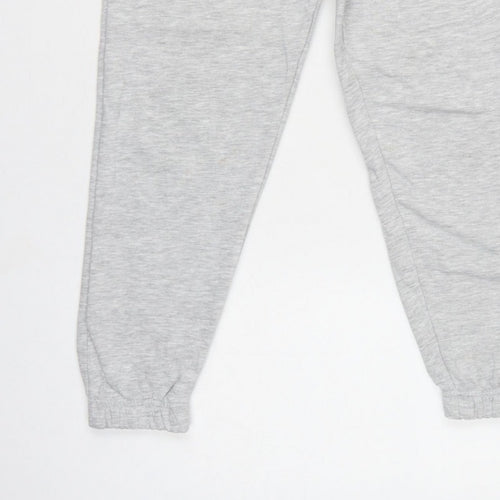 Collusion Women Grey Petite UK 8 Cuffed Jogger Sweatpants Drawstring