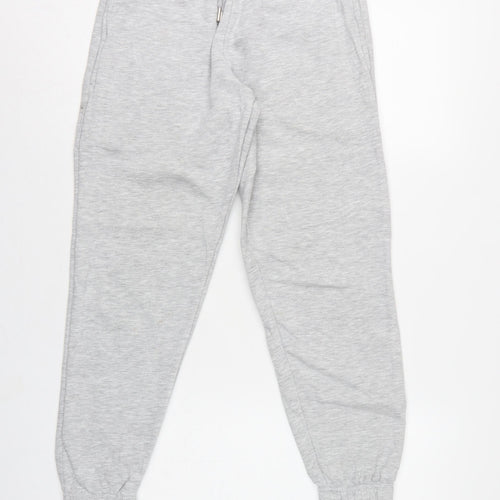 Collusion Women Grey Petite UK 8 Cuffed Jogger Sweatpants Drawstring