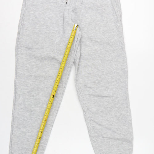 Collusion Women Grey Petite UK 8 Cuffed Jogger Sweatpants Drawstring