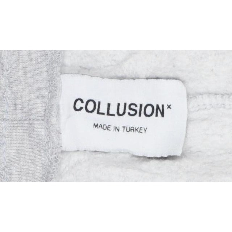 Collusion Women Grey Petite UK 8 Cuffed Jogger Sweatpants Drawstring
