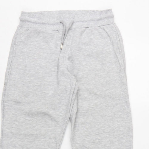 Collusion Women Grey Petite UK 8 Cuffed Jogger Sweatpants Drawstring