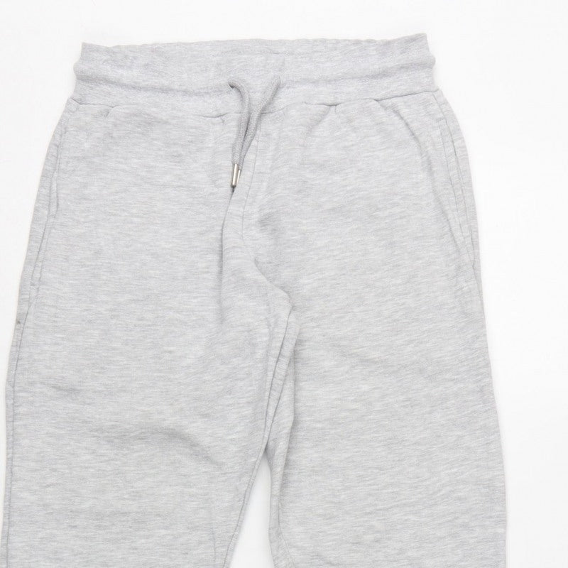 Collusion Women Grey Petite UK 8 Cuffed Jogger Sweatpants Drawstring