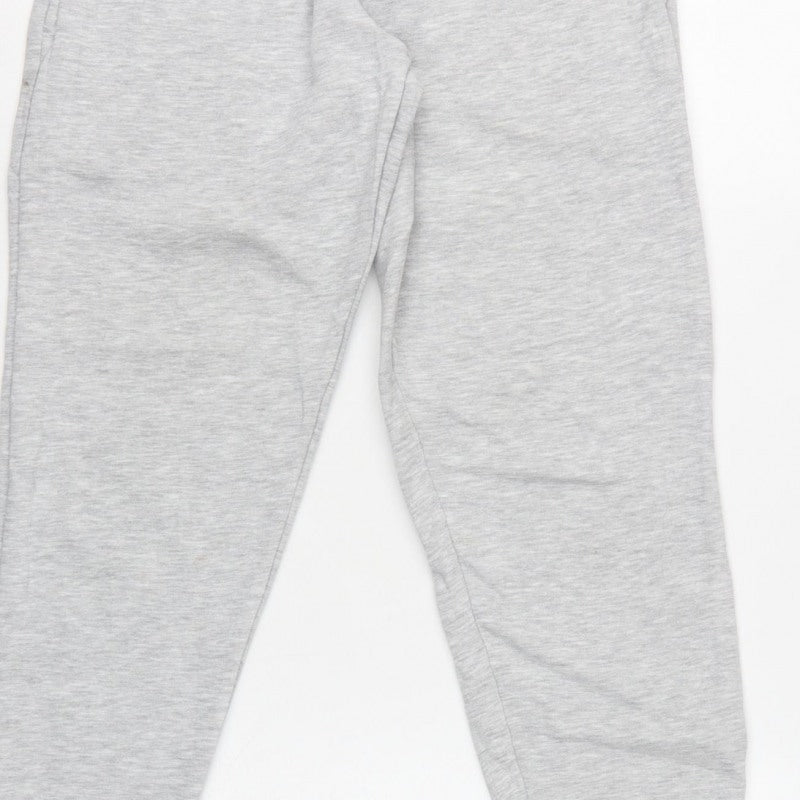 Collusion Women Grey Petite UK 8 Cuffed Jogger Sweatpants Drawstring