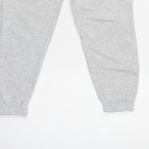 Collusion Women Grey Petite UK 8 Cuffed Jogger Sweatpants Drawstring