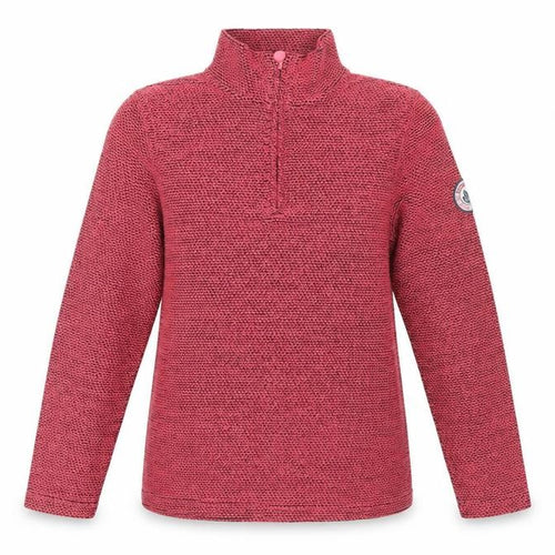 Weird Fish Women’s Pink Grey Knit 1/4 Zip Pullover Sweatshirt UK 10