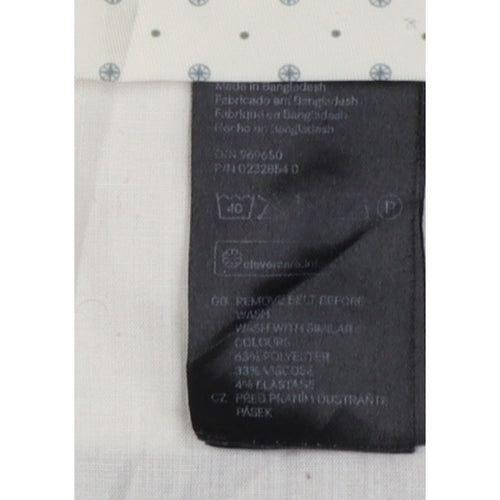 H&M Women Grey UK 10 Straight Leg Dress Trousers Workwear